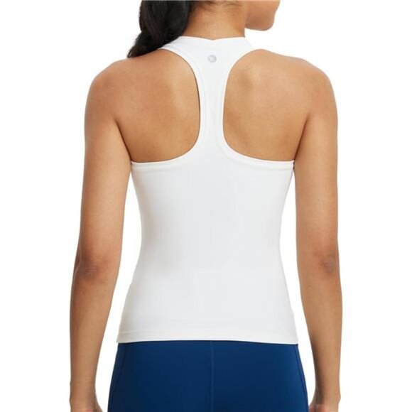 Women's Racerback Workout Tank Tops Racer Back Yoga Gym Athletic Running Shirts - Picture 1 of 8